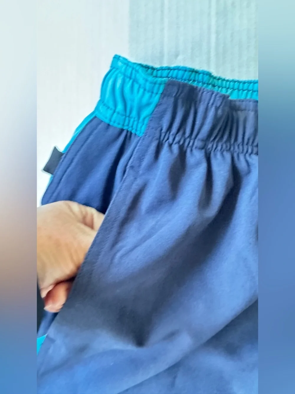 Nike Swim Trunks Mens XXL Turquoise/Blue Lined Pockets‎ Beach
